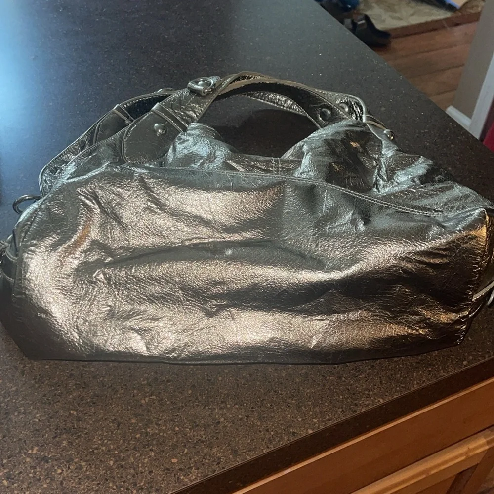 Metallic gold Nine West Women's Handbag y2k purse tote 2000s